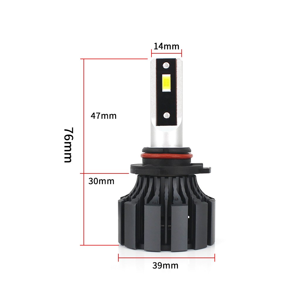 Auto Lighting System Led T3s 80W 10000LM 6000k H1 H3 H4 H7 H11 Car Accessories 9004 9007 Led Headlight Bulb for Car