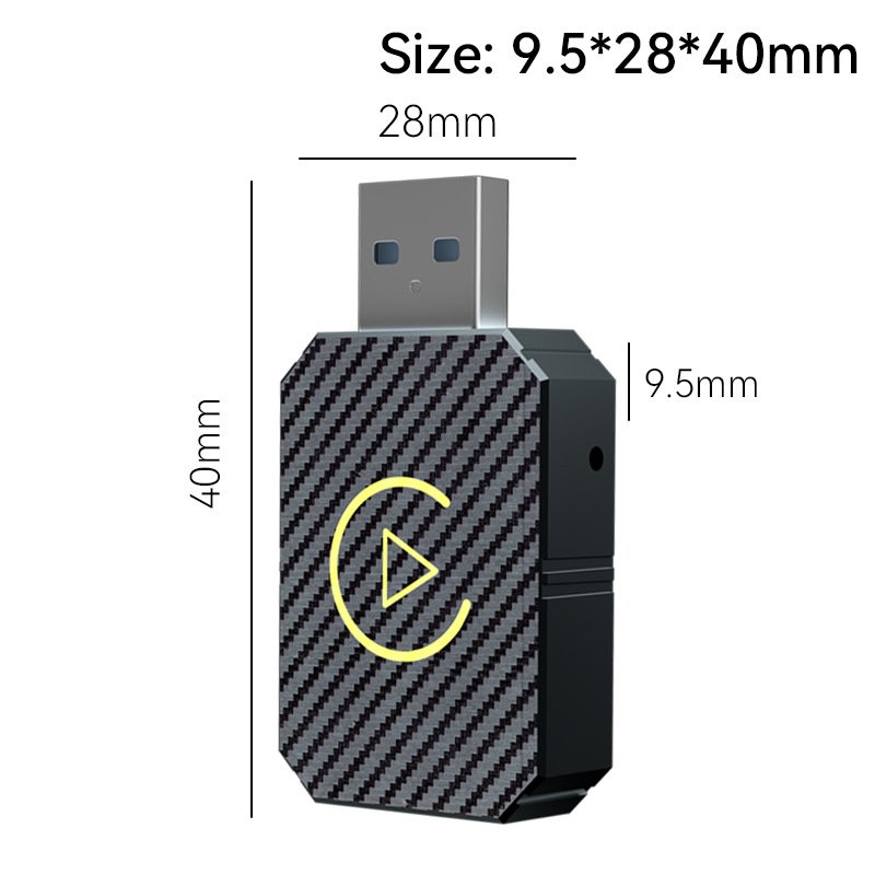 Multi-Function Portable Usb Wired to Wireless Car Carplay for Apple Android Auto Ai Box Wireless Carplay Adapter