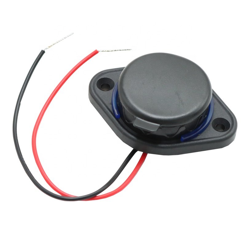 12v Car Charger Socket 1 Usb Port in Bus Boat for Cell Phone Usb 2.4A Car Charging Dual Ports With Led Light Rings
