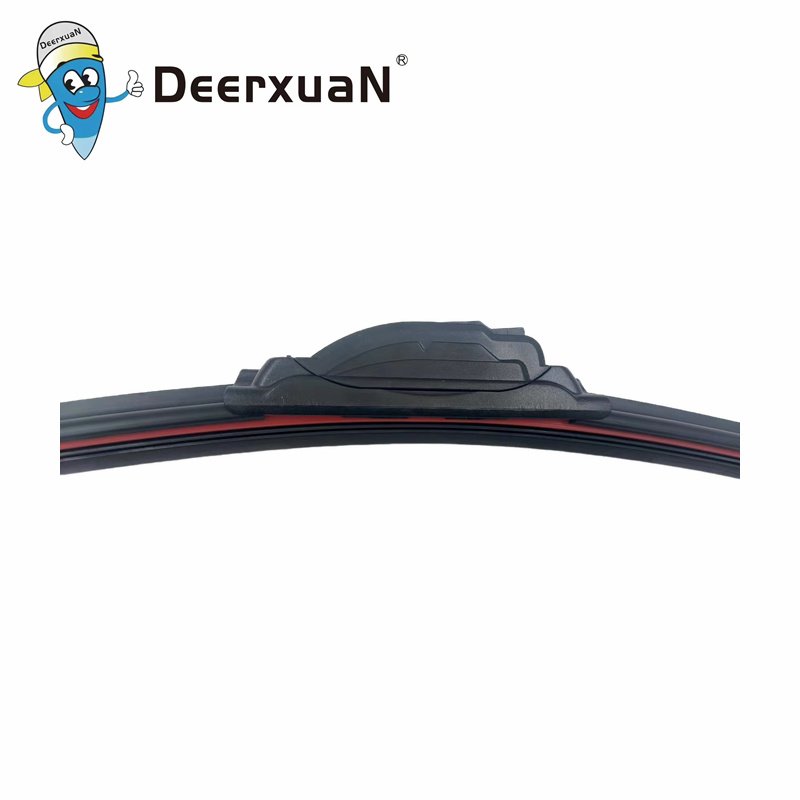 Deerxuan S407B OEM ODM Service Car Windshield Universal Soft Black Wiper Blade with Multi Adapters