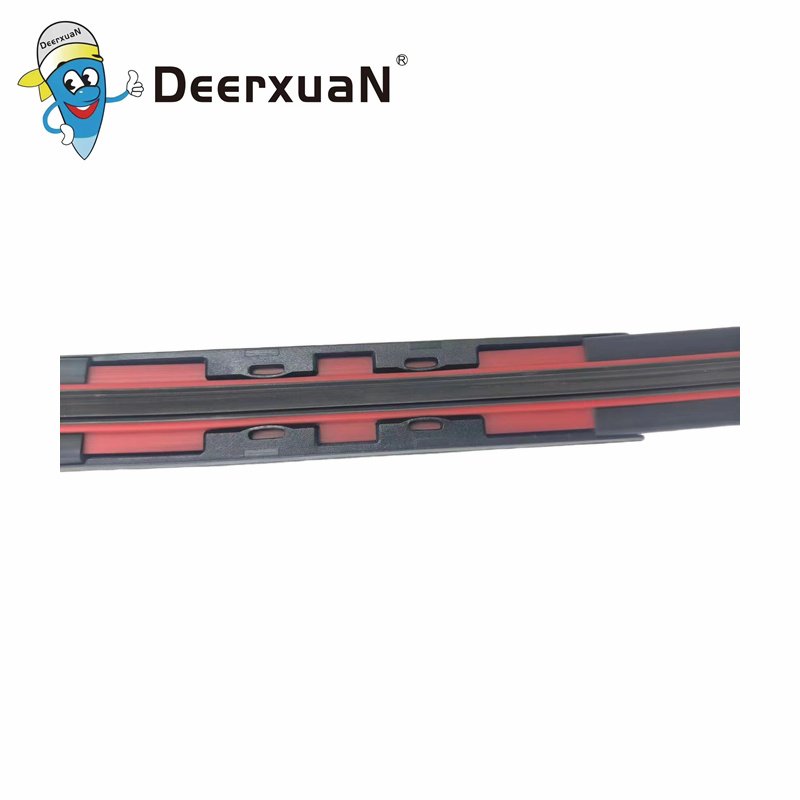 Deerxuan S407B OEM ODM Service Car Windshield Universal Soft Black Wiper Blade with Multi Adapters