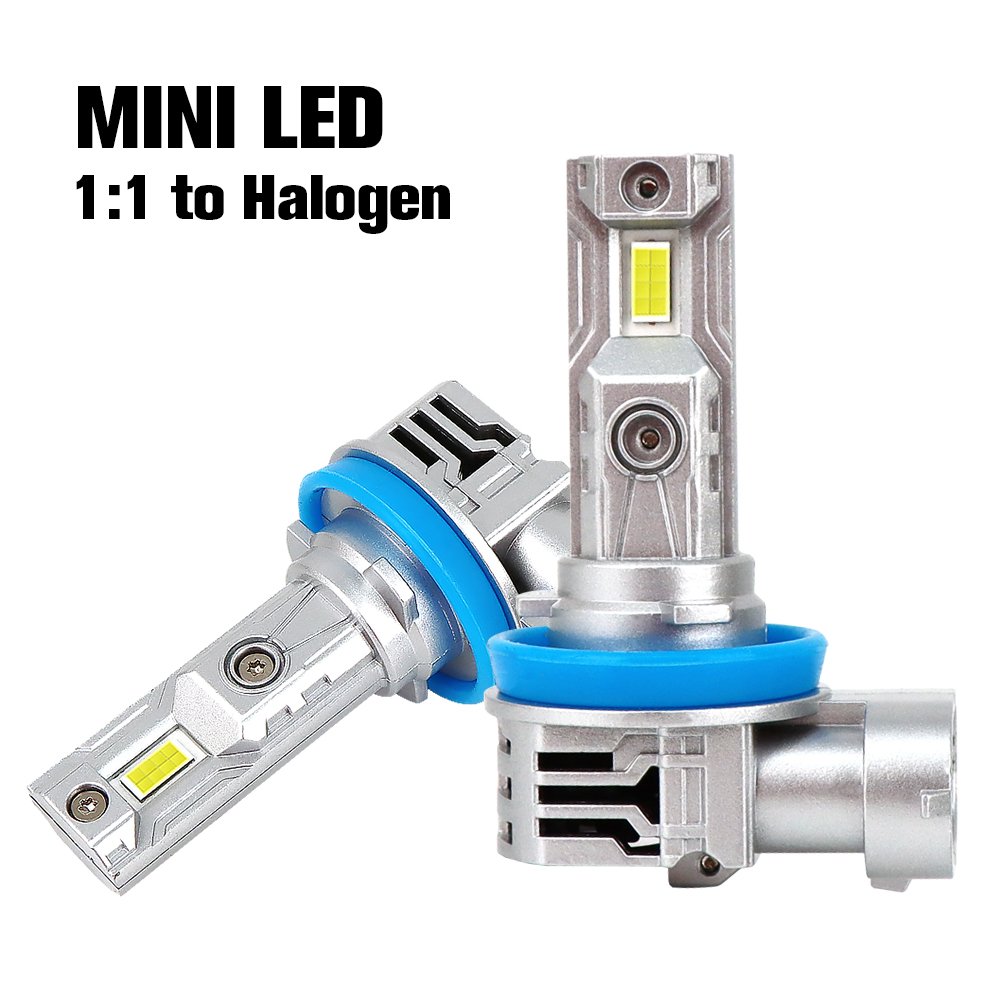 Z11 90W 12000LM Halogen Mini Size Fan H1 H3 H11 9005 9006 LED Headlight H13 9007 LED Bulb CSP Car LED Light Fog Lamps