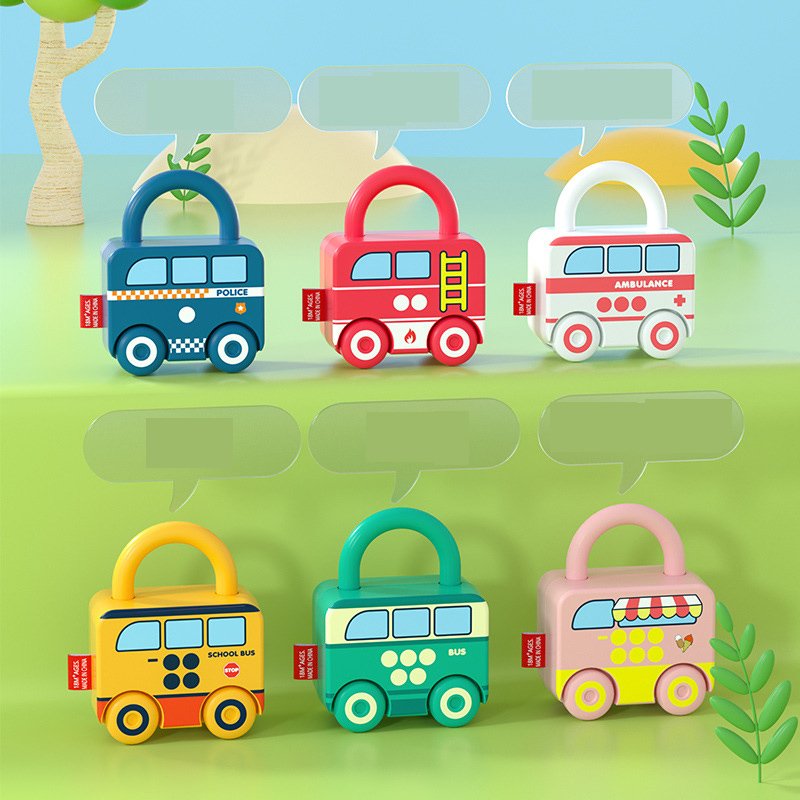 Montessori Children Educational Alphabet Number Learning Locks Toys Alphanumeric Unlock Teaching Aids Toys for Kids