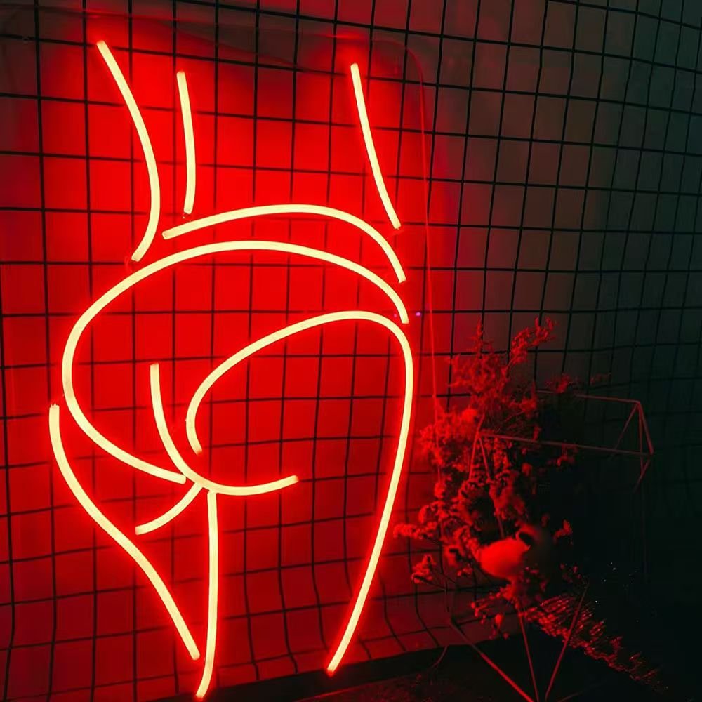 Sexy Lady Neon Sign, Neon Lights Big Aesthetic Room Decor, Bright Naked Beautiful Girl Cute Neon Led Wall Body Sign
