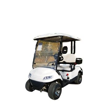 2-Seater White Electric Sightseeing Golf Cart 48/60/72V 4000/5000W Electric Bus and Passenger Vehicle