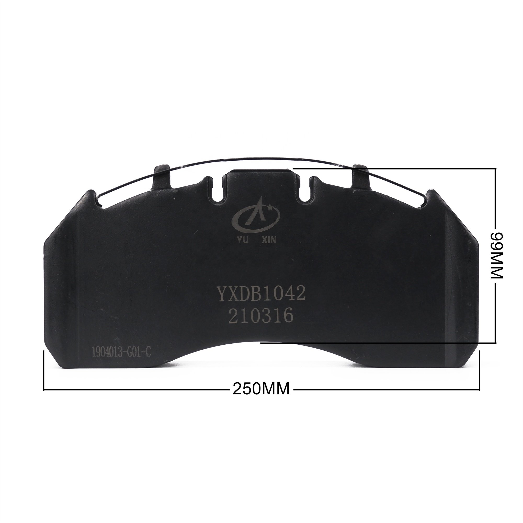 YXDB-1032 New Metsch Disc Brake for Bus 250mm Single Slot Quality Semi Metallic Ceramic Auto Brake Pads