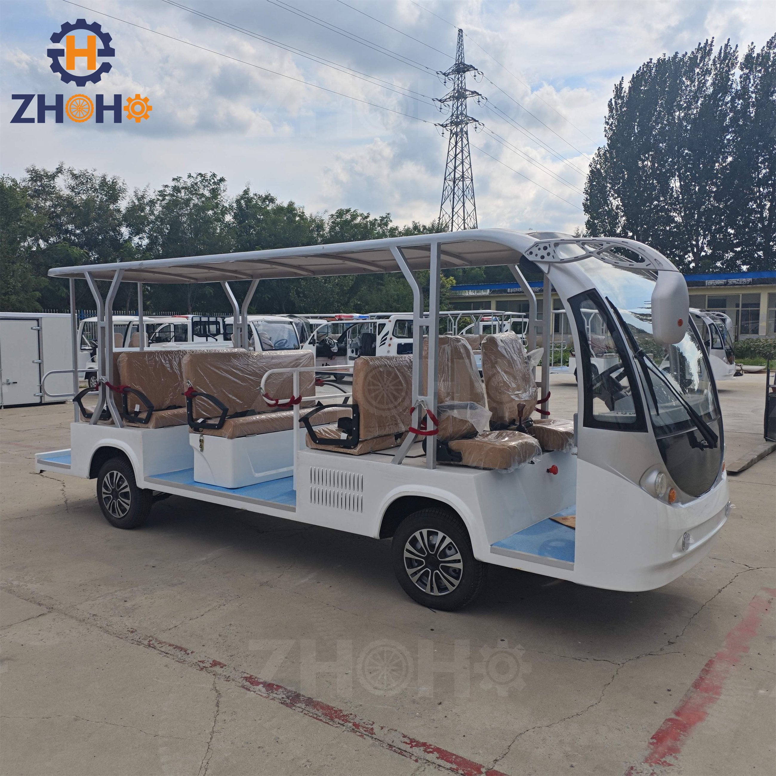 China's 8-seat Multi-passenger Electric Sightseeing Bus with Doors