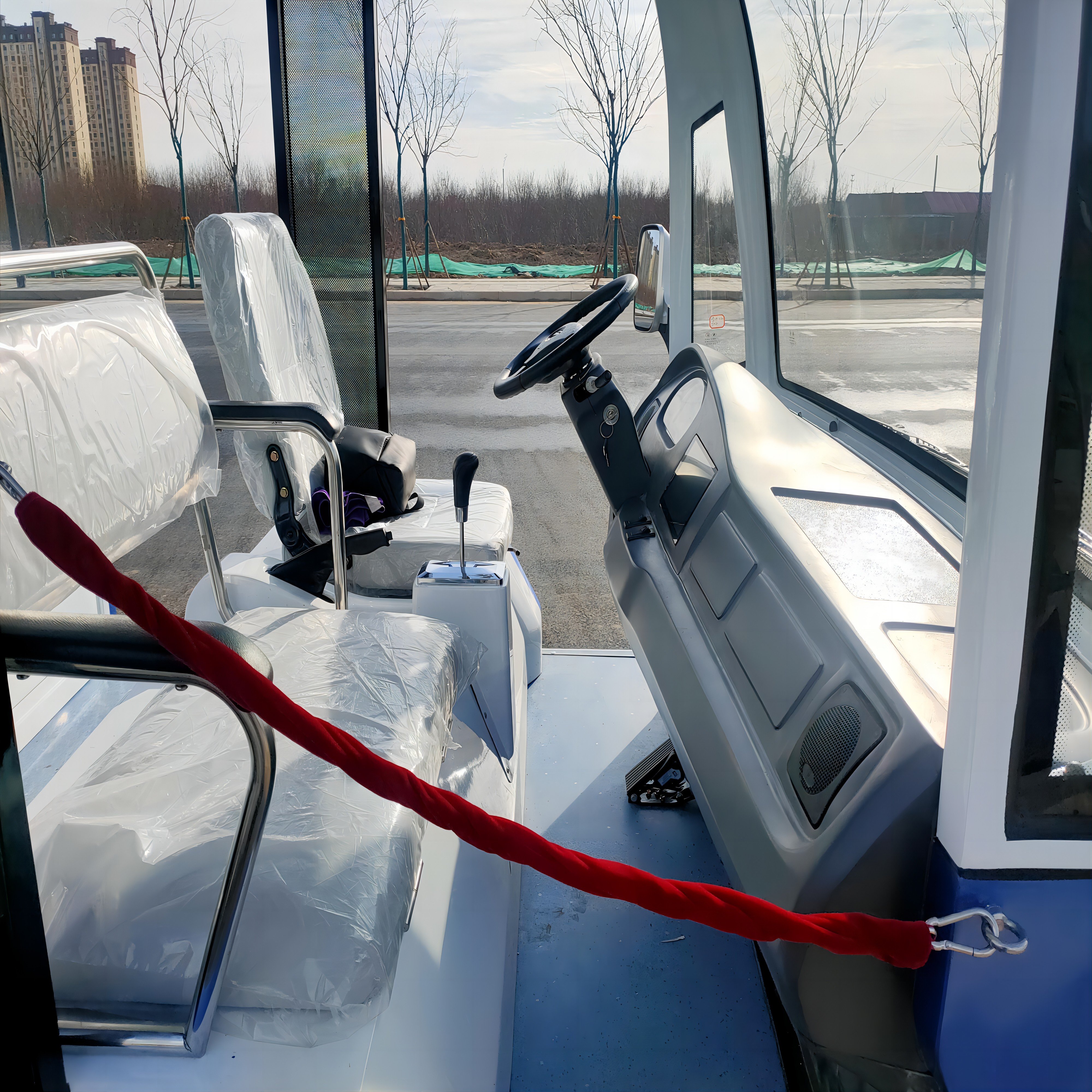 TONGCAI High Quality 72V Open Top 23 Seats Seater Passenger Tourist Travel City Sightseeing Vehicles Sightseeing Vehicle
