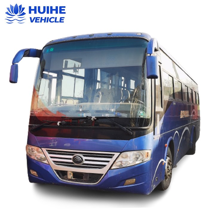 Used 53-Seater Coach Bus for Sale in Africa Cheap Price Diesel Fuel Manual Transmission Euro 3 Emission Standard