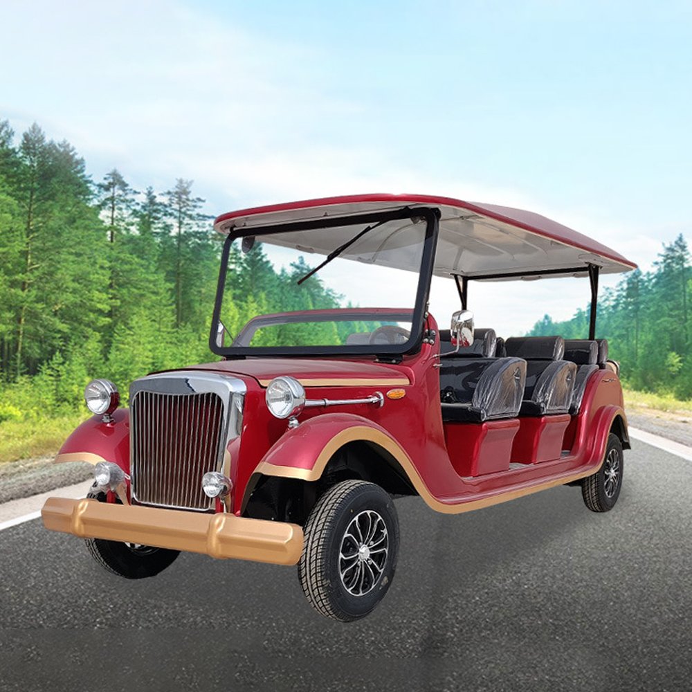 Electric Tour Car Vintage Classic Car Tour Bus Electric Sightseeing Vehicle
