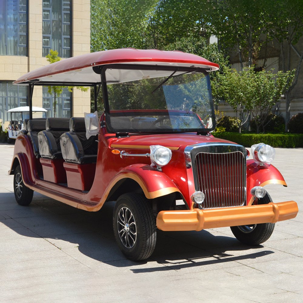 Electric Tour Car Vintage Classic Car Tour Bus Electric Sightseeing Vehicle