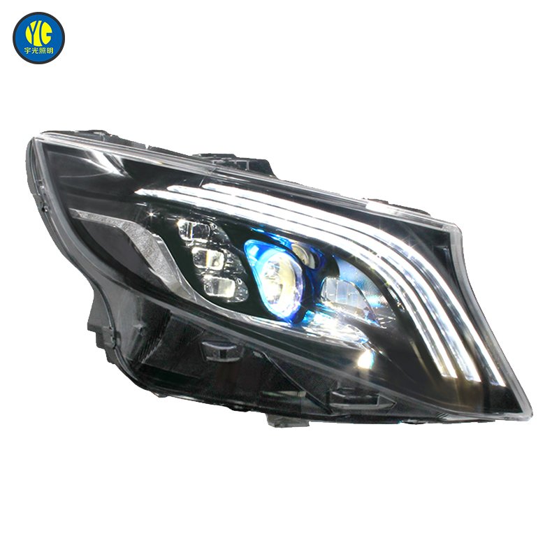 Plug and Play Head Lamps Assembly for Mercedes Benz Accesorio Para Autos V Class W447 Head Light Vito V260 2016-2019