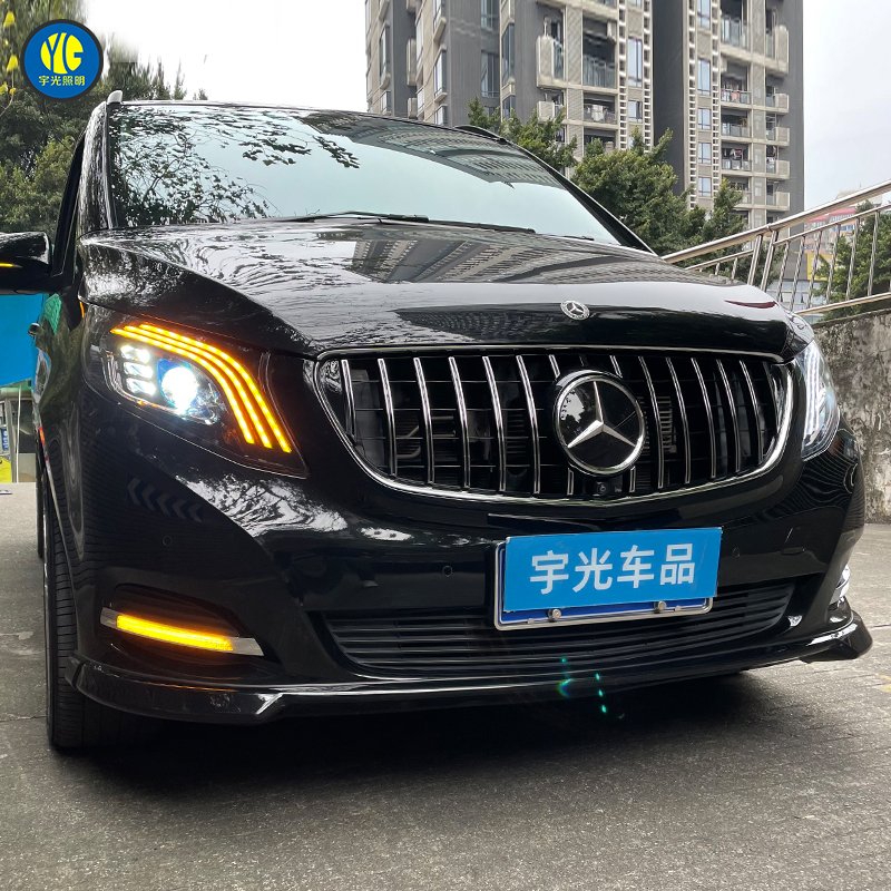 Plug and Play Head Lamps Assembly for Mercedes Benz Accesorio Para Autos V Class W447 Head Light Vito V260 2016-2019