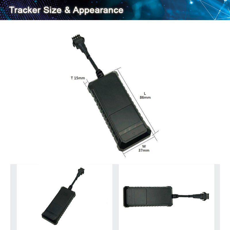 GPS Real Time Motorcycle Recorder with Engine off Acc Detection Driving Tracker