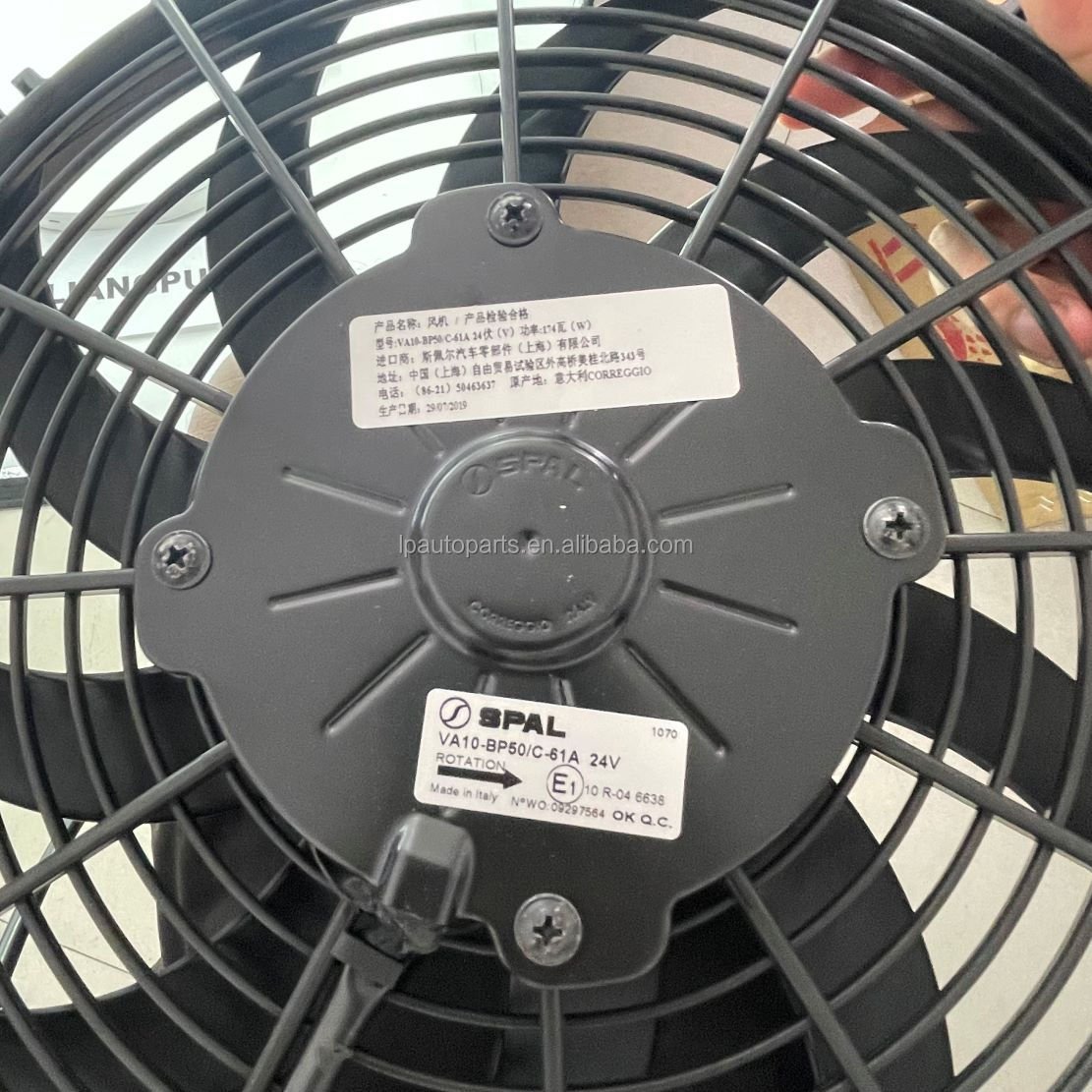 SPAL VA10-BP50/C-61A 24V Condensate Fan Super Long Life High Quality Common Parts Buses Trucks Commercial Truck Accessories
