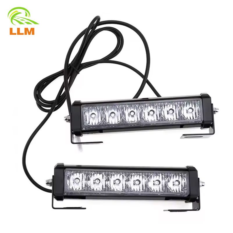 12V Emergency Strobe Warning Grille Lights Caution Flash Lights For Car Truck DRL Ambulance Lights