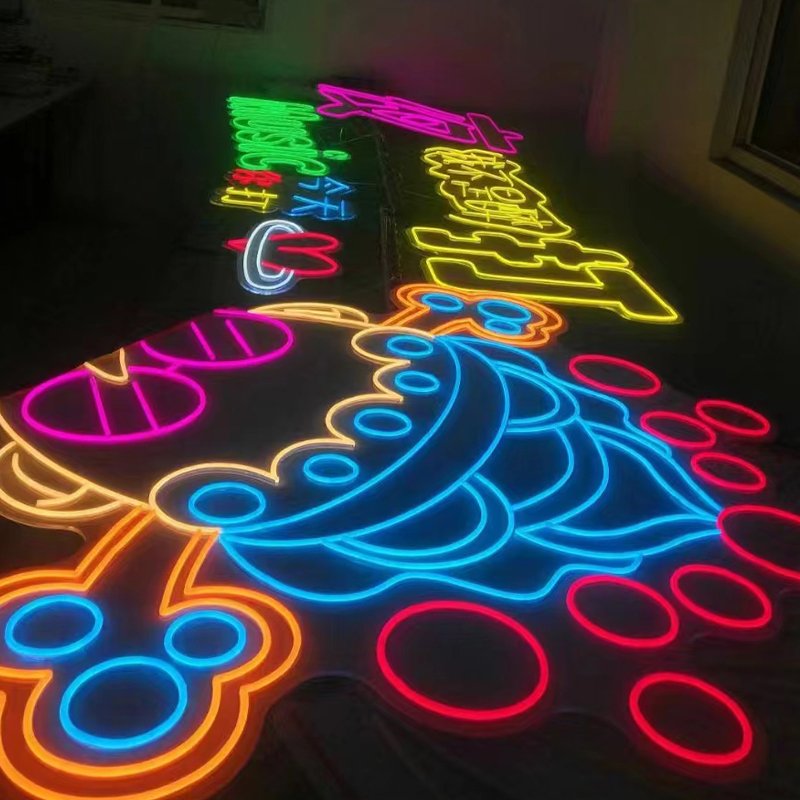 Acrylic Neon Led Custom Typeface Light Sign for Happy Birthday Decoration