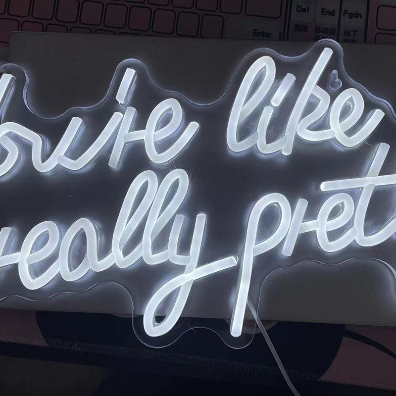 Acrylic Neon Led Custom Typeface Light Sign for Happy Birthday Decoration
