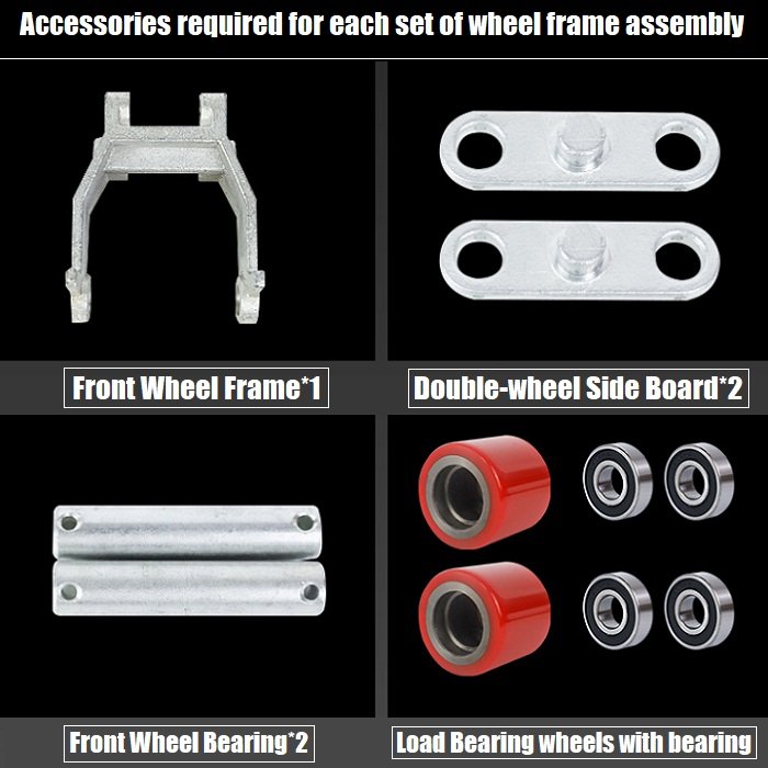 Factory Wholesale Nylon Caster Replacement Wheels Wear Resistant Big Wheel Hand Pallet Truck Wheels