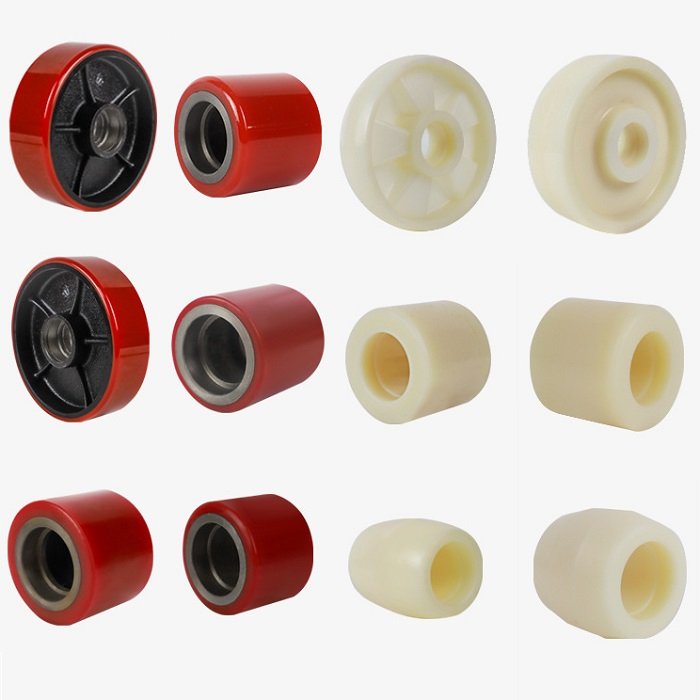 Factory Wholesale Nylon Caster Replacement Wheels Wear Resistant Big Wheel Hand Pallet Truck Wheels
