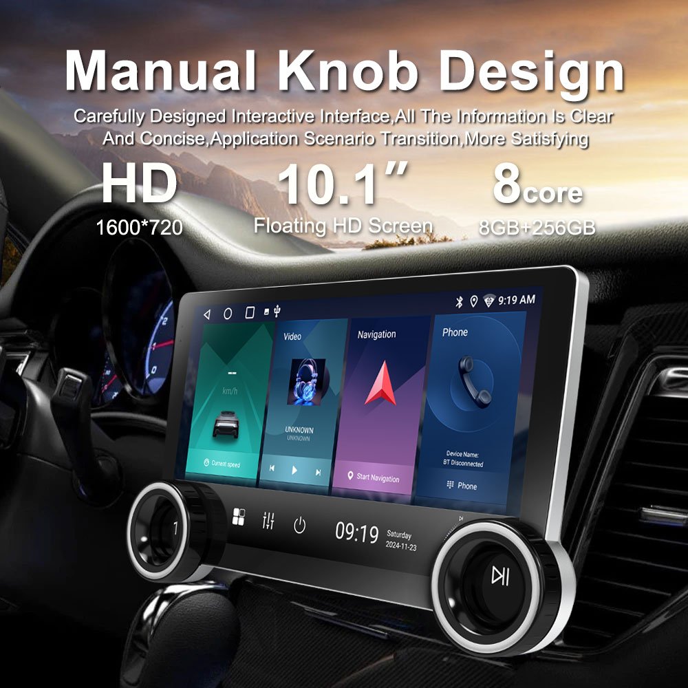 Super Slim 8 Core 4G 64G OLED Screen Wireless Carplay WIFI GPS Car Multimedia Player Auto Radio Android Ts18 Stereo