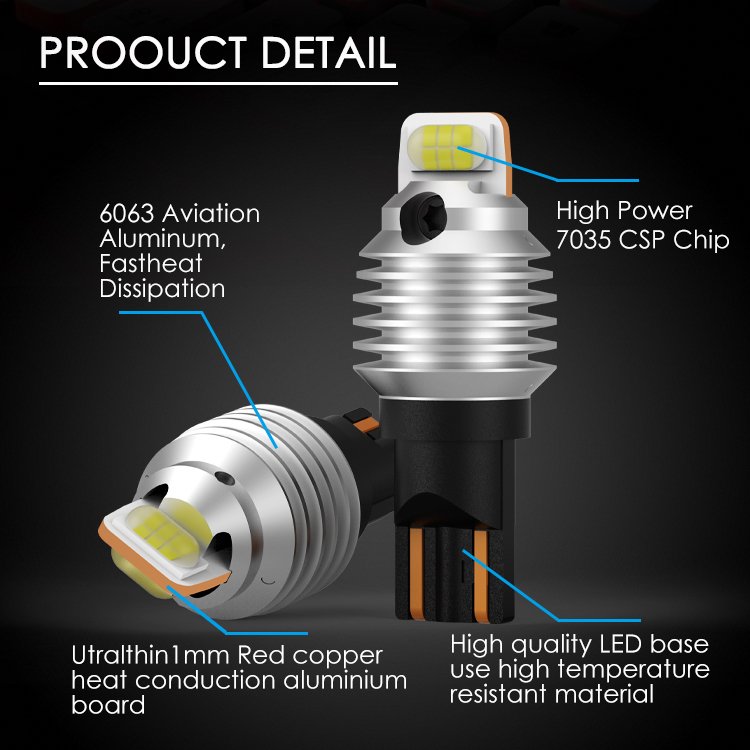 Gview Factory Super Bright Error Free 912 Led Bulb T15 W16W Led Canbus Rohs 12-24V White Reverse Backup 921 Led Lights Bulbs