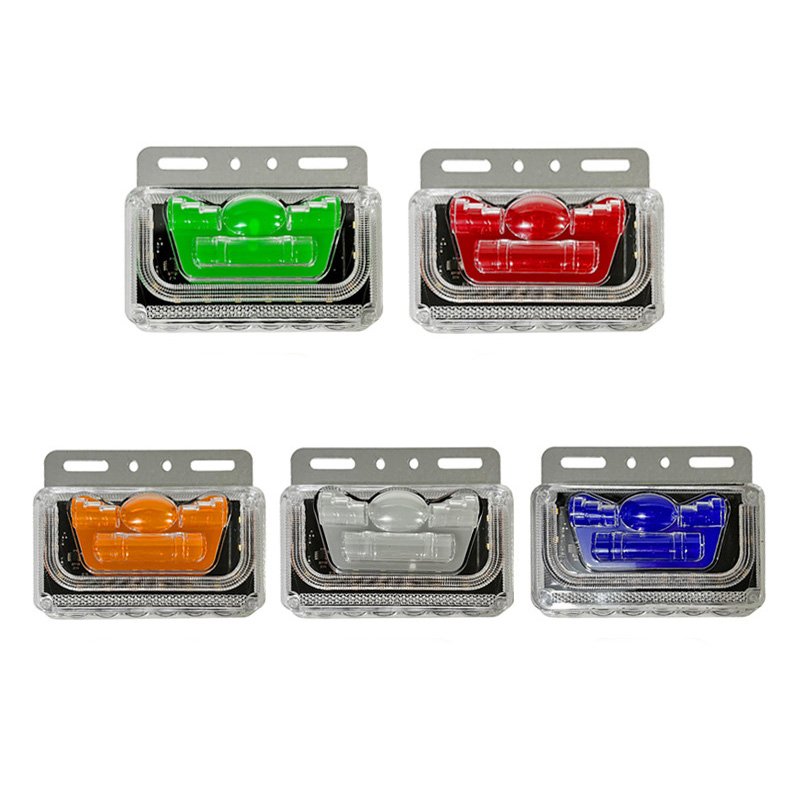 Chevy Colorado Front Rear LED Side Marker Lights Trailer Ground Light OEM 24V COB Led Tail Lights with PC +aluminum Housing