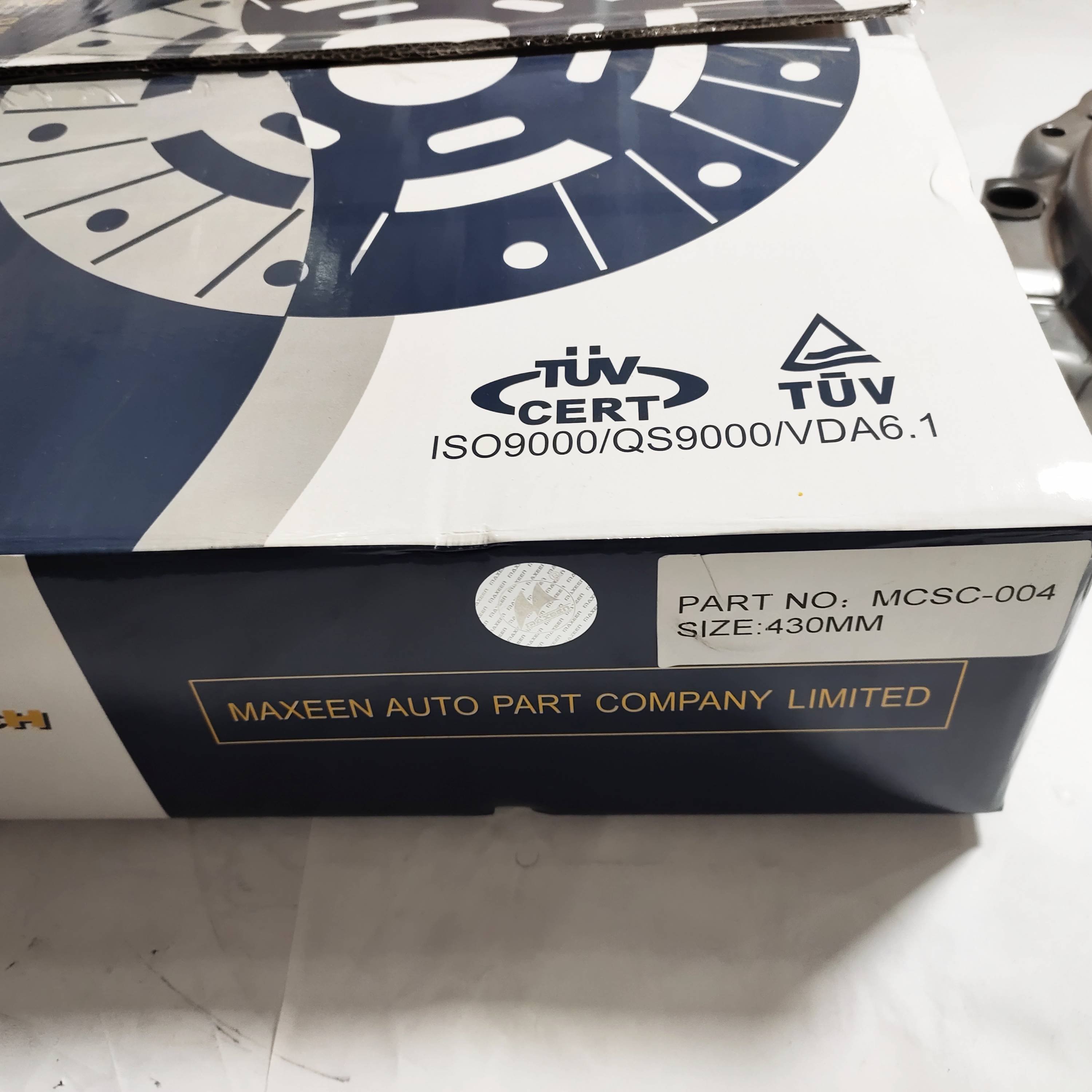 Clutch Cover Assembly 3482 083 039 Size 430mm Suitable for SCANIA with Maxeen No. MCSC-004