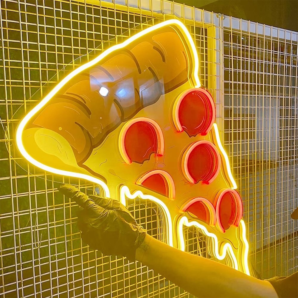 Custom Pizza Store Led Neon Sign Advertisement Neon Light Pizza Shop Lighting for Wall Decoration