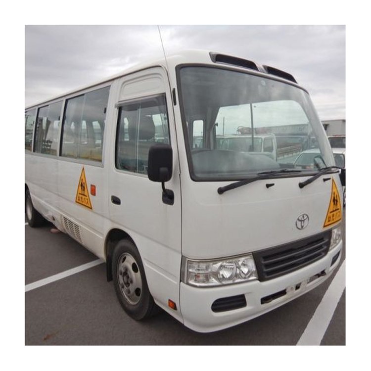 Hot Selling Toyota coaster Bus 2TR Gasoline Engine Used Toyo Coster 23 Seats Uesd Coach Bus Long Distance Bus