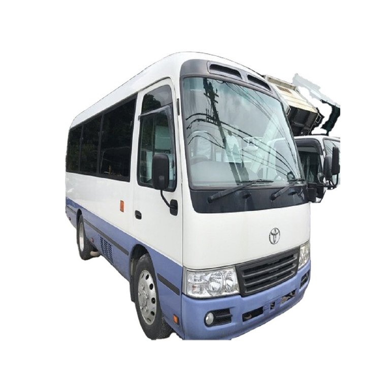 Hot Selling Toyota coaster Bus 2TR Gasoline Engine Used Toyo Coster 23 Seats Uesd Coach Bus Long Distance Bus