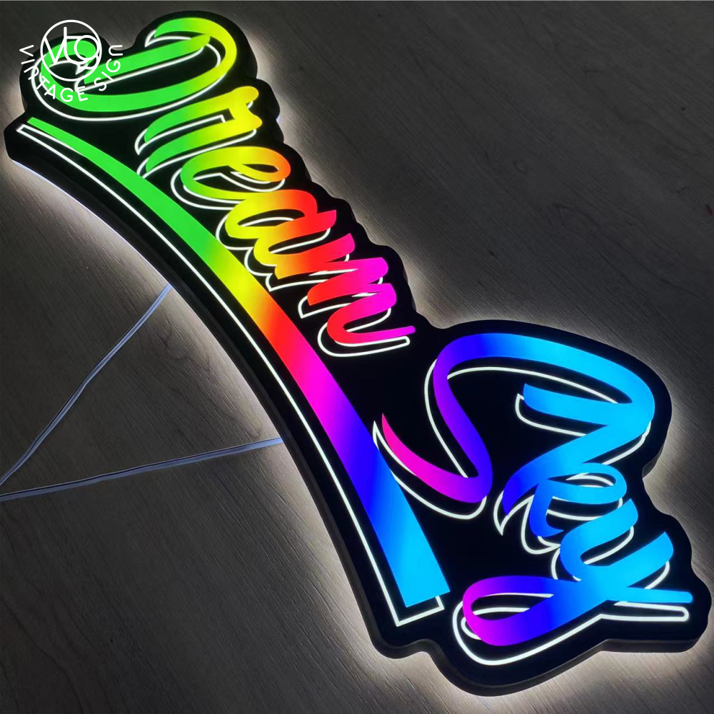 Outdoor Wall Mounted Advertising Waterproof Led 3D Logo Light Box Sign Acrylic Led Light Box Logo