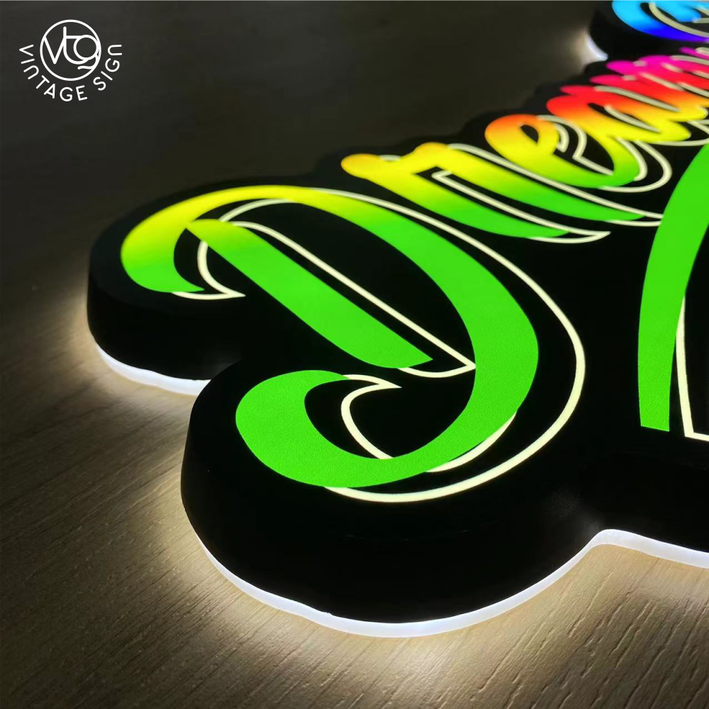 Outdoor Wall Mounted Advertising Waterproof Led 3D Logo Light Box Sign Acrylic Led Light Box Logo