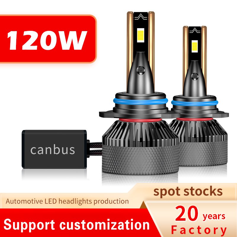 120W 12000LM Two Copper Tube Hi/Lo Beam Auto Headlight H7 H11 HB3 HB4 Car Light Bulbs 12V LED Headlight H4 LED Fog Lights
