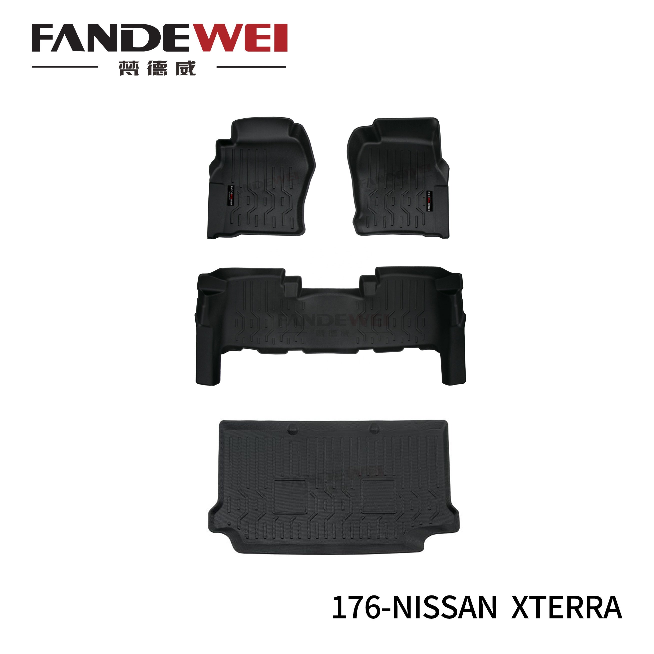 4 Doors Waterproof Car Accessories Customized Car Floor Liners for NISSAN XTERRA/Patrol GU Y61/62