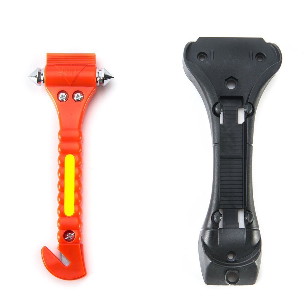 3 in 1 Emergency Seatbelt Cutter Window Breaker Light Reflective Tape Bus Car Escape Tool Safety Hammer