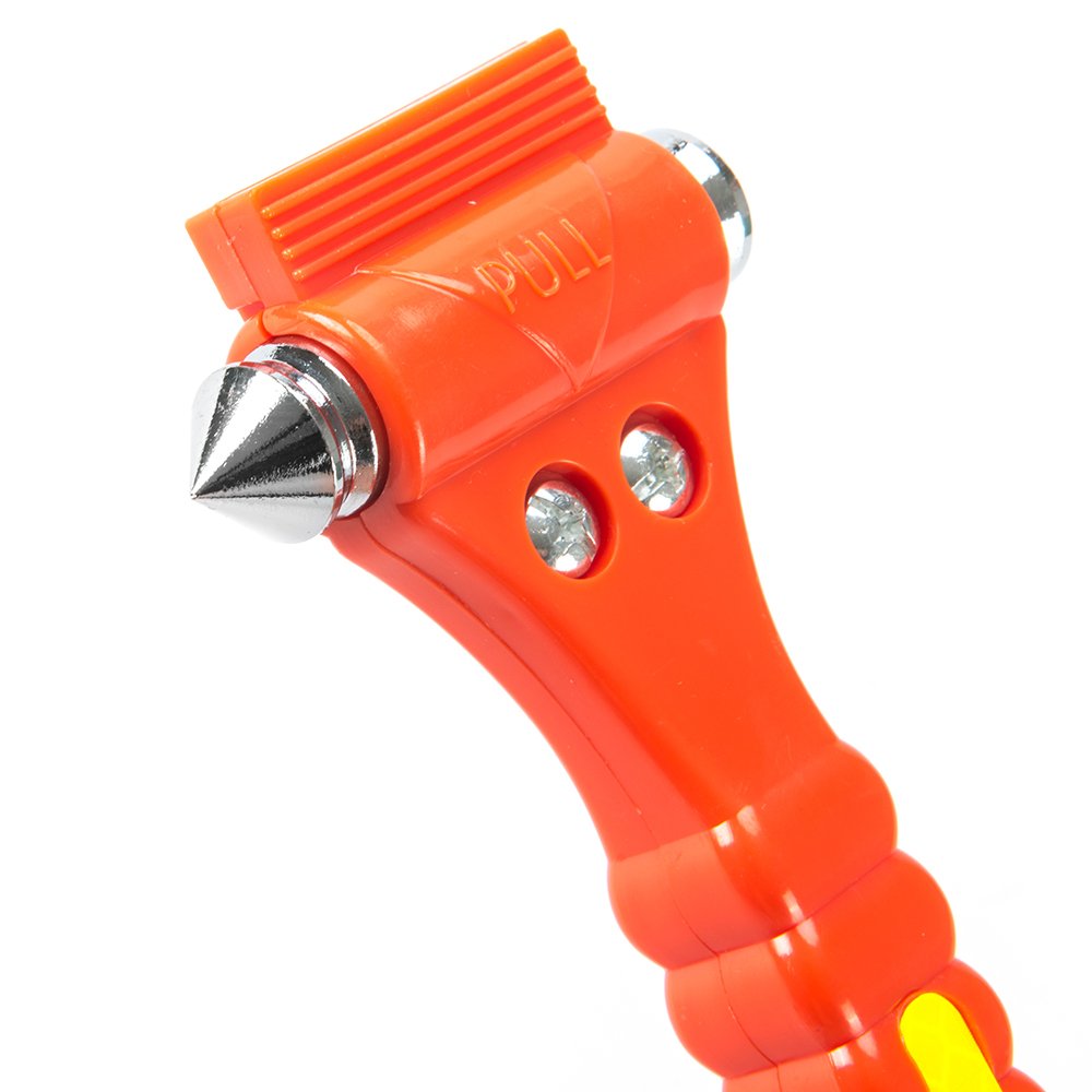 3 in 1 Emergency Seatbelt Cutter Window Breaker Light Reflective Tape Bus Car Escape Tool Safety Hammer