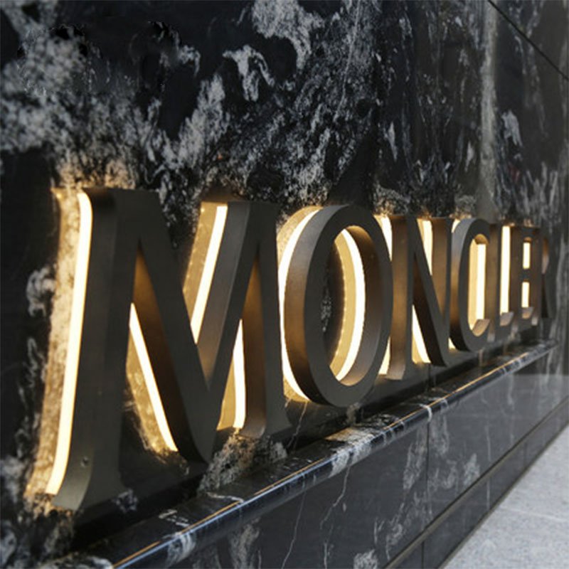 Matte Black Back-lit Sign and Signsges Letter Signboard Electronic Letters Led 3D Outdoor Indoor Decoration Light Letter