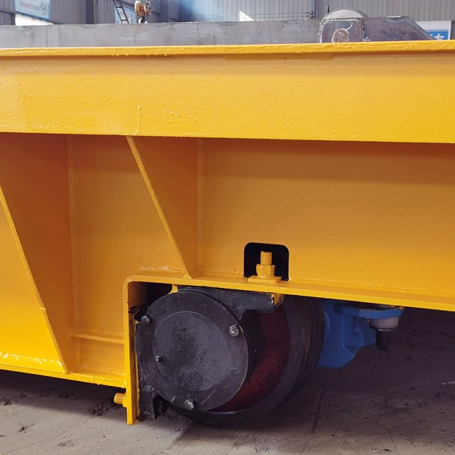 Hydraulic Steering System 10T Electric Transfer Cart With Rechargeable Battery