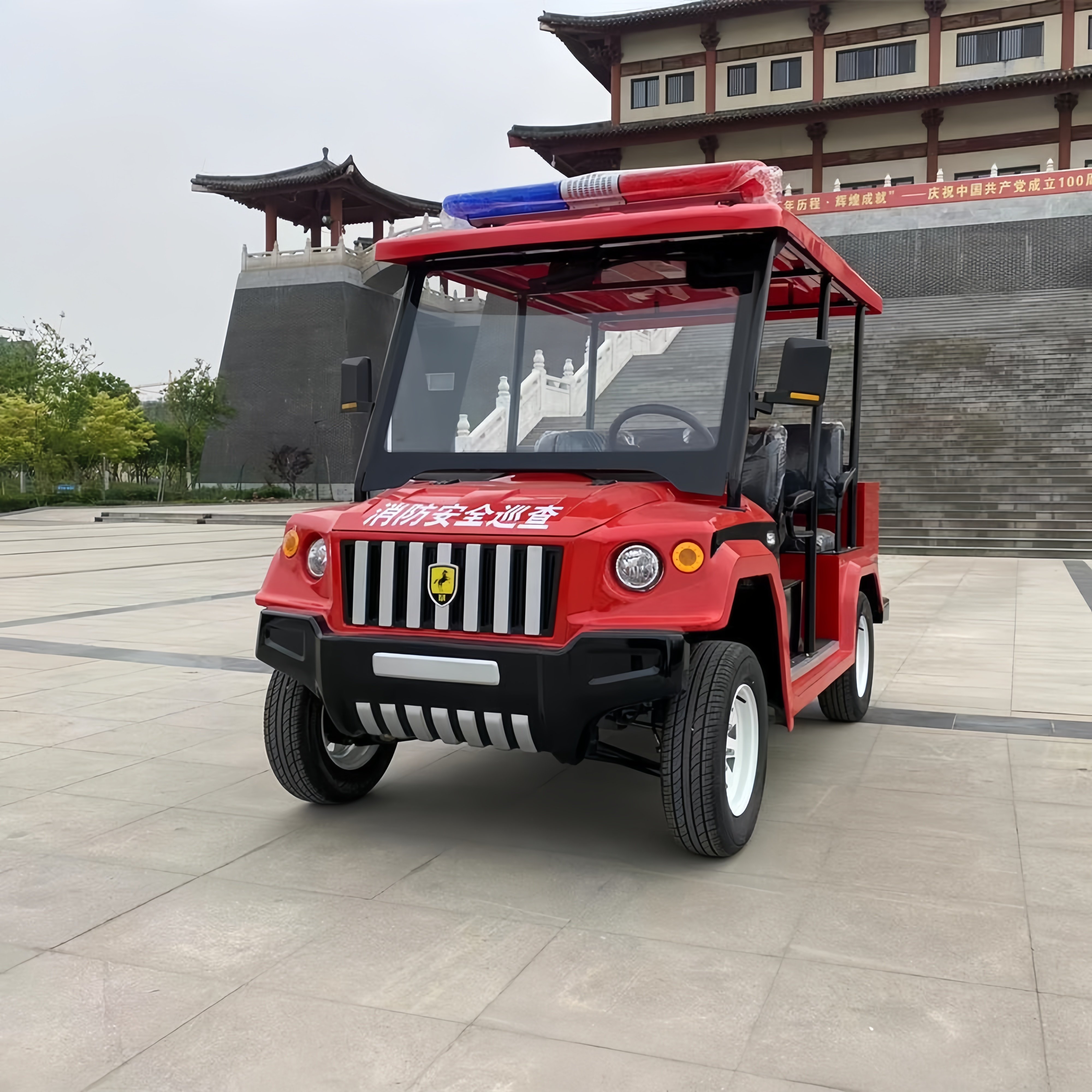 Mini Hummer Vintage Classic Electric Retro Sedan Car for Sightseeing Patrol Factory Supply Golf Carts