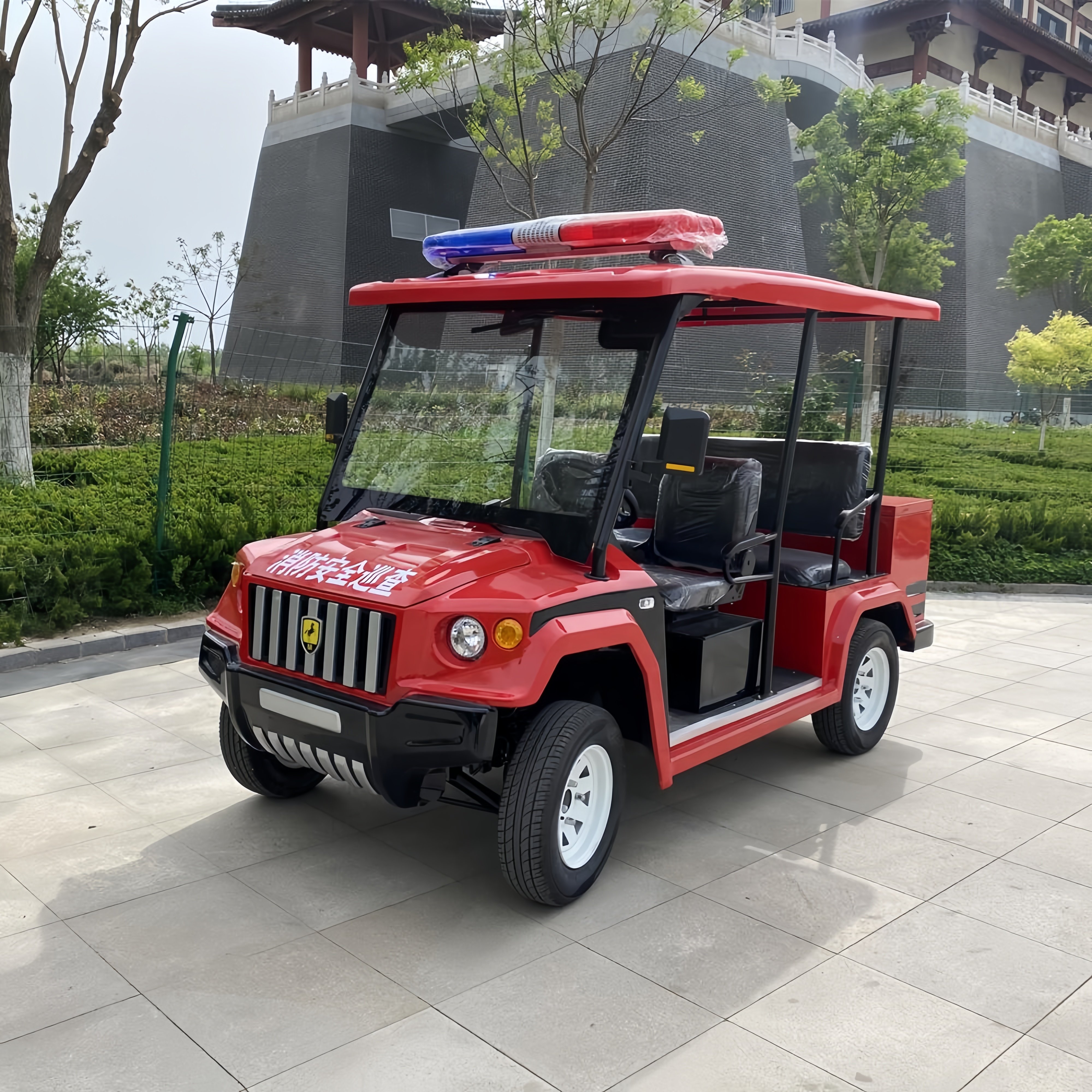 Mini Hummer Vintage Classic Electric Retro Sedan Car for Sightseeing Patrol Factory Supply Golf Carts