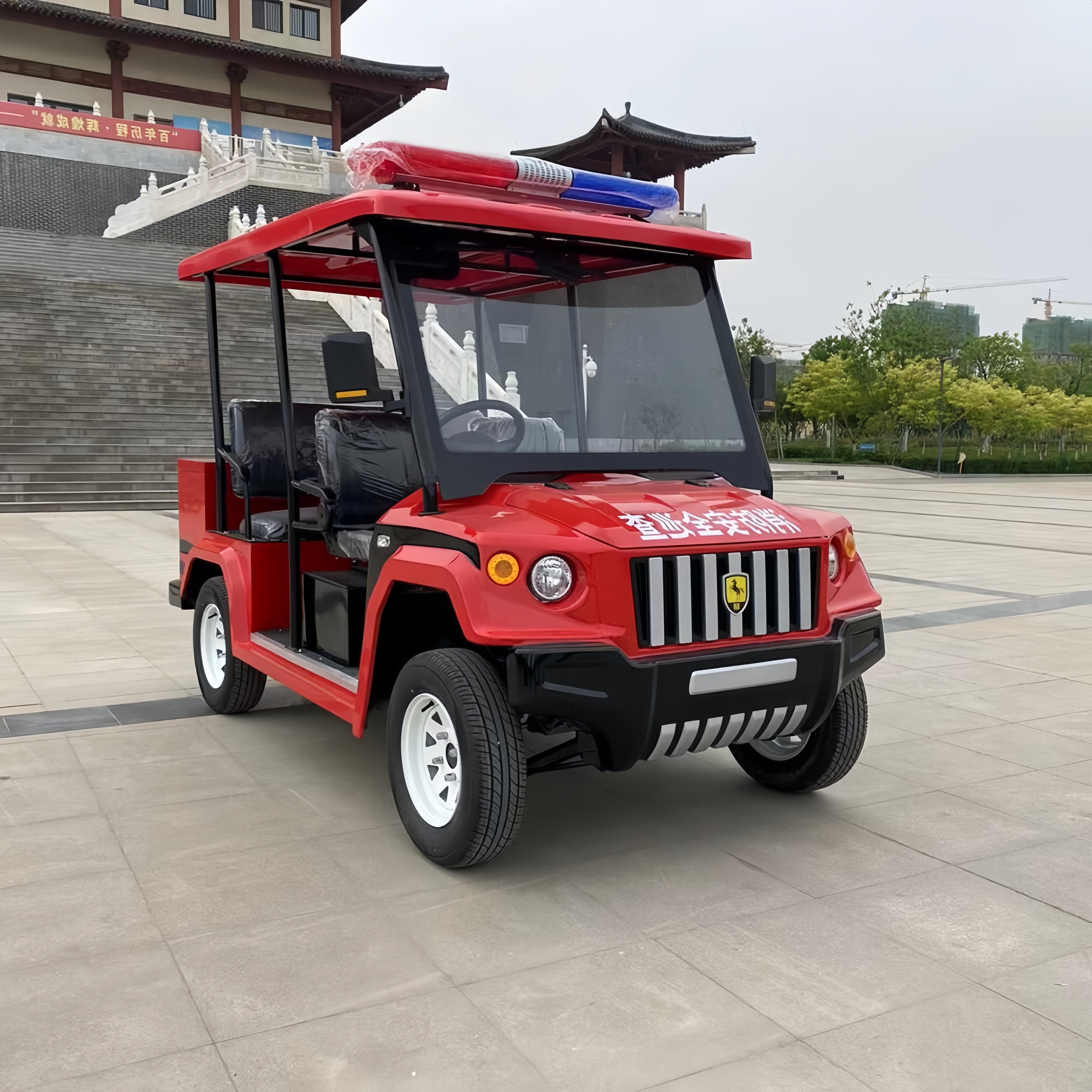 Mini Hummer Vintage Classic Electric Retro Sedan Car for Sightseeing Patrol Factory Supply Golf Carts