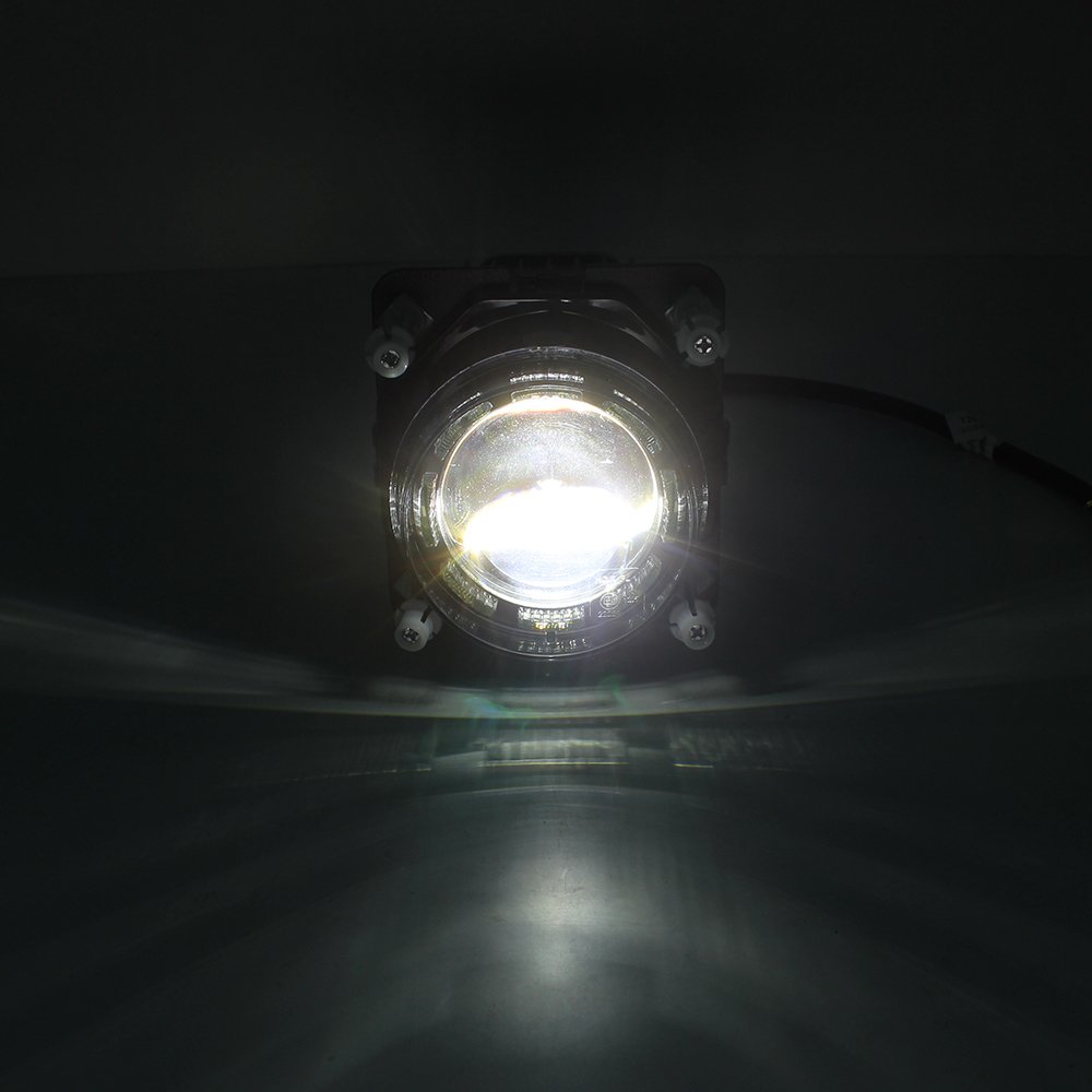 Car LED Headlight 90MM Hi-Low Beam W/Position Lights for SUV Bus Motorcycle 3.5inch Work Light
