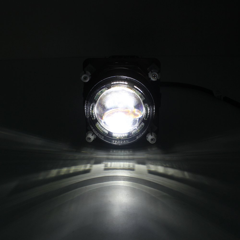 Car LED Headlight 90MM Hi-Low Beam W/Position Lights for SUV Bus Motorcycle 3.5inch Work Light
