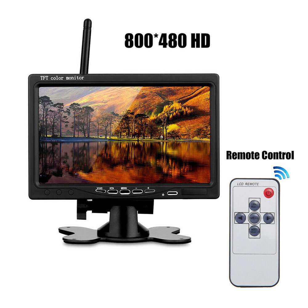 Wireless 18IR Night Vision Rear View Camera HD Quality 7\" Monitor Waterproof Backup System RV Truck Bus Trailer Lorry Parking