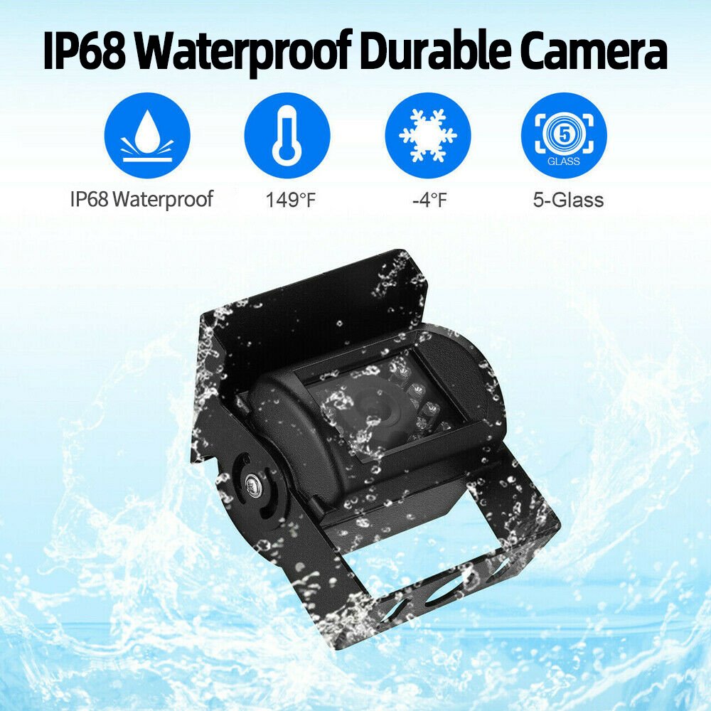 Wireless 18IR Night Vision Rear View Camera HD Quality 7\" Monitor Waterproof Backup System RV Truck Bus Trailer Lorry Parking