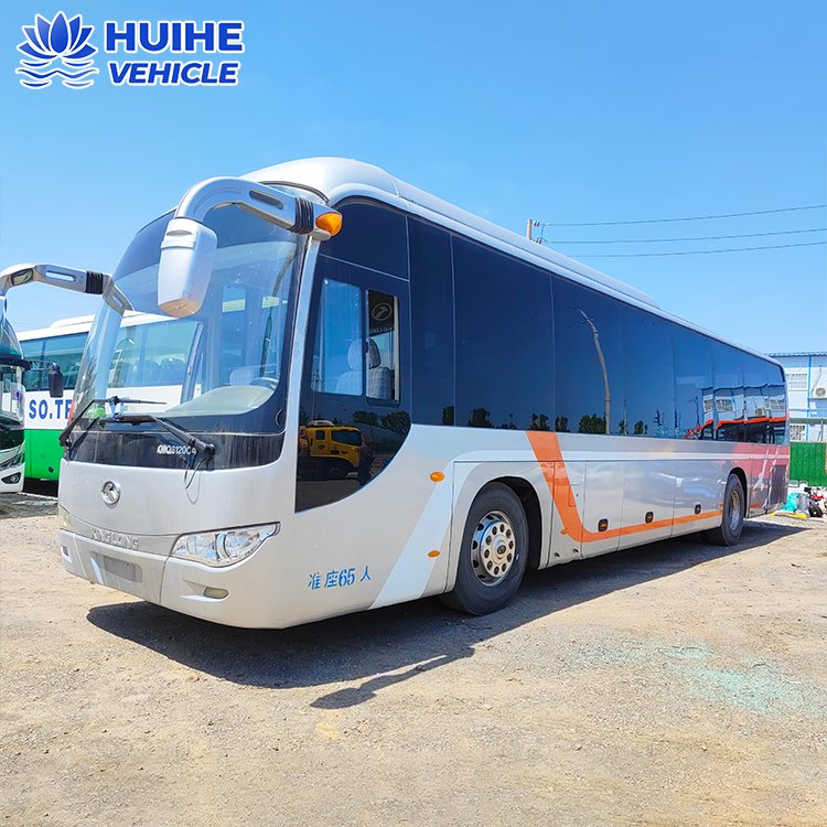 65 Seats Passenger Coach Second Hand Bus Kinglong Brand Used Coach Bus Left Hand Drive Rear Engine Bus