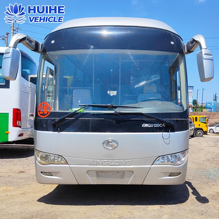65 Seats Passenger Coach Second Hand Bus Kinglong Brand Used Coach Bus Left Hand Drive Rear Engine Bus