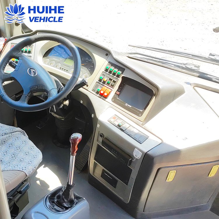 65 Seats Passenger Coach Second Hand Bus Kinglong Brand Used Coach Bus Left Hand Drive Rear Engine Bus