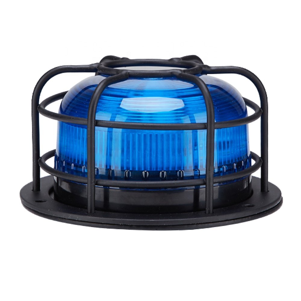 6 Watt 10 to 36 V LED Blue Beacon Light Truck Emergency Car Ambulance Warning Lamp Led Rotating Strobe Beacon Light